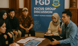 alt_text: Poster kampanye cegah penyalahgunaan obat keras di Garut, edukasi dan himbauan warga.