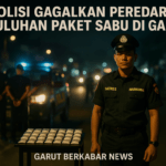 alt_text: "Satres Narkoba Garut berhasil menggagalkan peredaran sabu, amankan barang bukti."