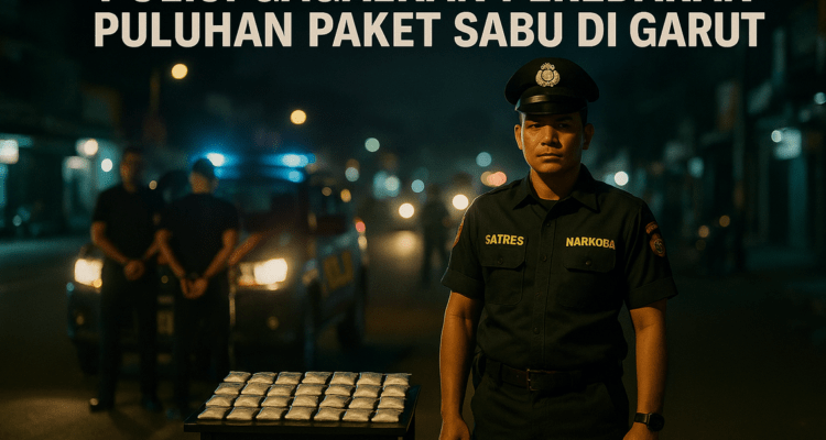 alt_text: "Satres Narkoba Garut berhasil menggagalkan peredaran sabu, amankan barang bukti."