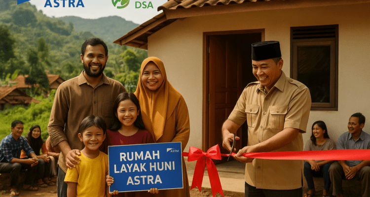 alt_text: Serah terima rumah layak huni oleh Astra di Garut Selatan.