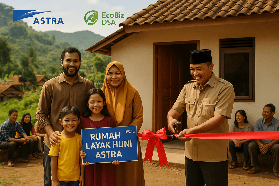 alt_text: Serah terima rumah layak huni oleh Astra di Garut Selatan.