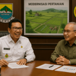 alt_text: Bupati Garut dan Kementan bahas percepatan modernisasi pertanian sawah di Priangan.