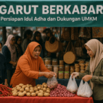 alt_text: Stan penjualan makanan murah di Garut untuk persiapan Idul Adha.