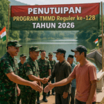 alt_text: TMMD Reguler ke-128 berfokus pada pembangunan infrastruktur di Desa Mekarmulya.
