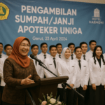 alt_text: Uniga melantik 41 apoteker baru, membawa harapan baru bagi masyarakat Garut.