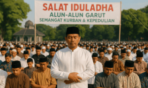alt_text: Bupati Garut berbagi semangat kurban, mengedepankan kebersamaan dalam acara masyarakat.