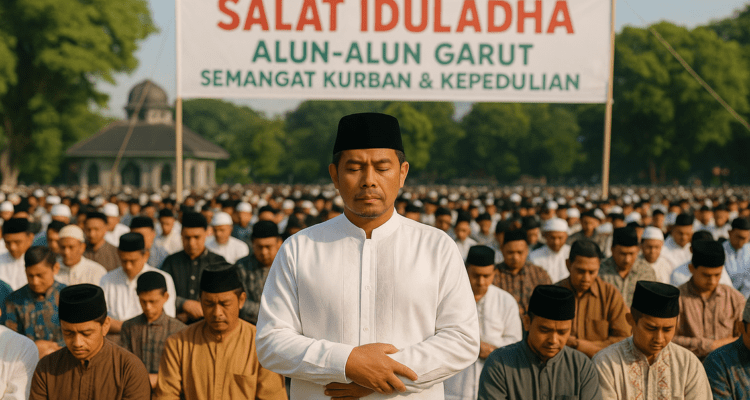 alt_text: Bupati Garut berbagi semangat kurban, mengedepankan kebersamaan dalam acara masyarakat.