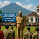 alt_text: Dedi Mulyadi mempresentasikan ide wisata yang tertib dan indah kepada masyarakat.