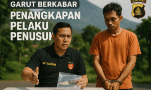 alt_text: Pelaku penusukan di Garut berhasil ditangkap polisi dalam waktu sehari.