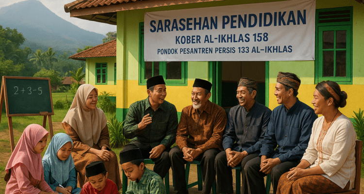 alt_text: Anak-anak bermain ceria di PAUD Pasirwangi yang baru direnovasi, siap menatap masa depan.