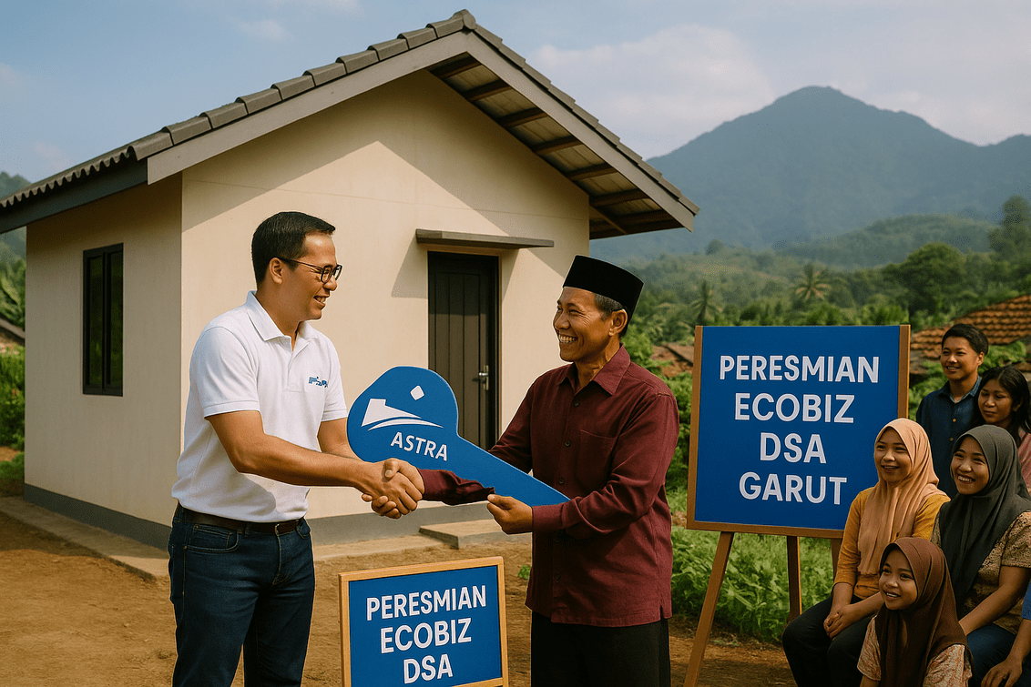 "alt_text": "Serah terima rumah layak huni Astra, menghidupkan harapan di Garut Selatan."