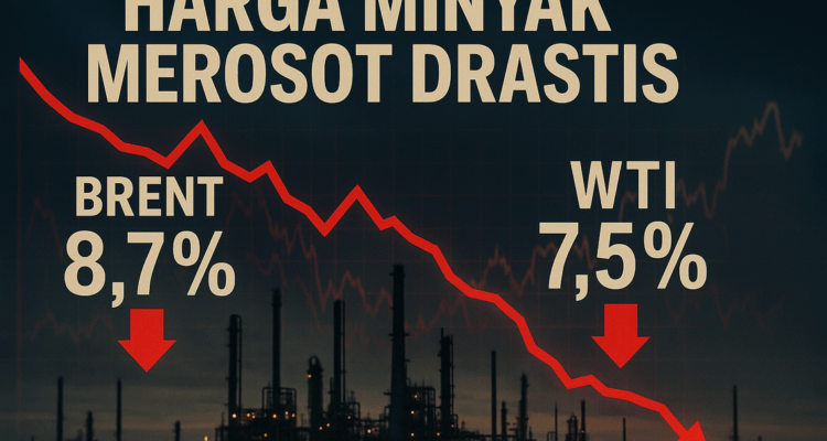 Harga minyak dunia jatuh, indikasi perubahan besar ekonomi global.