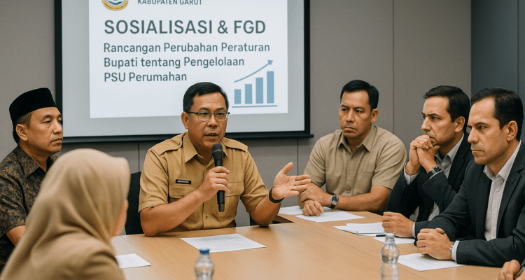 alt_text: Disperkim Garut merancang ulang pengelolaan Prasarana, Sarana, dan Utilitas di perumahan.