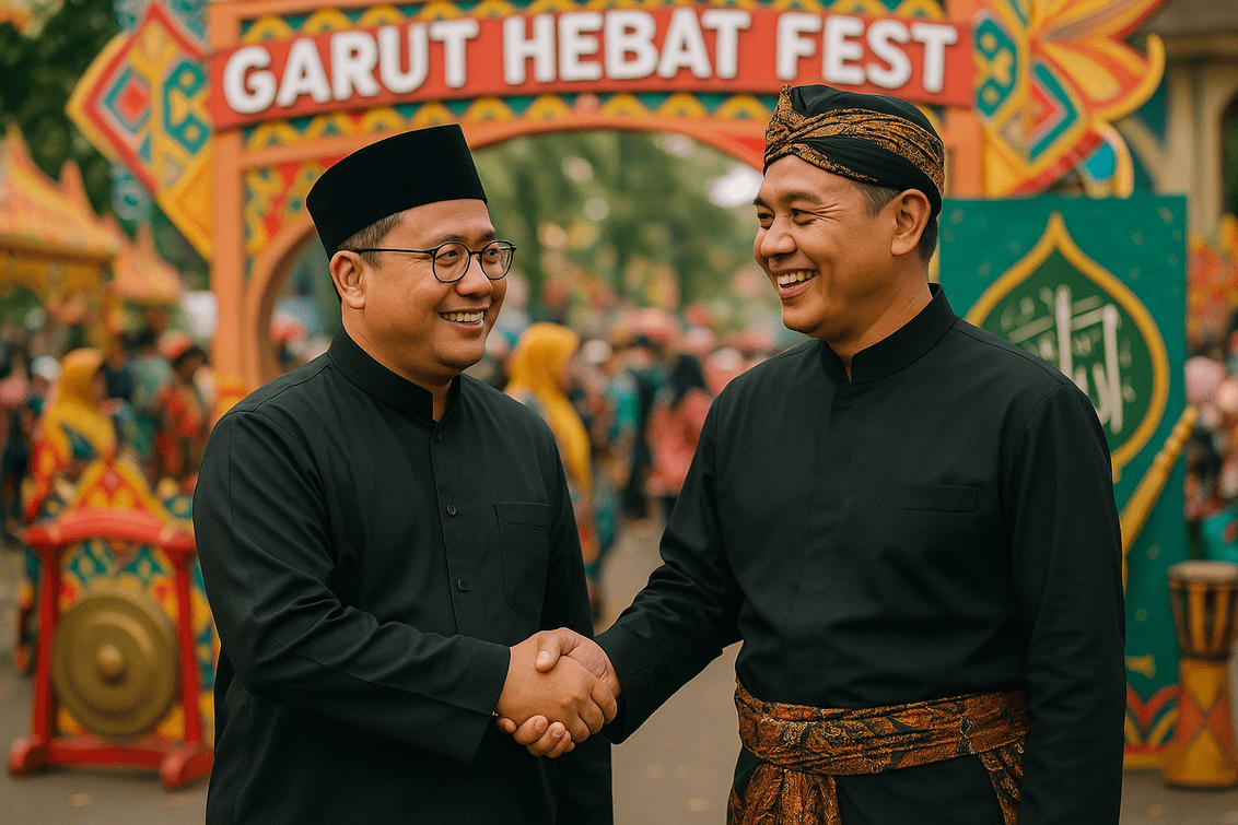 alt_text: "Poster Garut Hebat Fest 2026: Festival seni mengusung tema Syiar Islam."