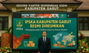 alt_text: Gerbang IPSKA Garut, pintu masuk inovasi dan pertumbuhan menuju pasar ekspor internasional.