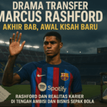 Marcus Rashford memulai petualangan baru, tak bersama Barcelona.