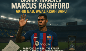 Marcus Rashford memulai petualangan baru, tak bersama Barcelona.