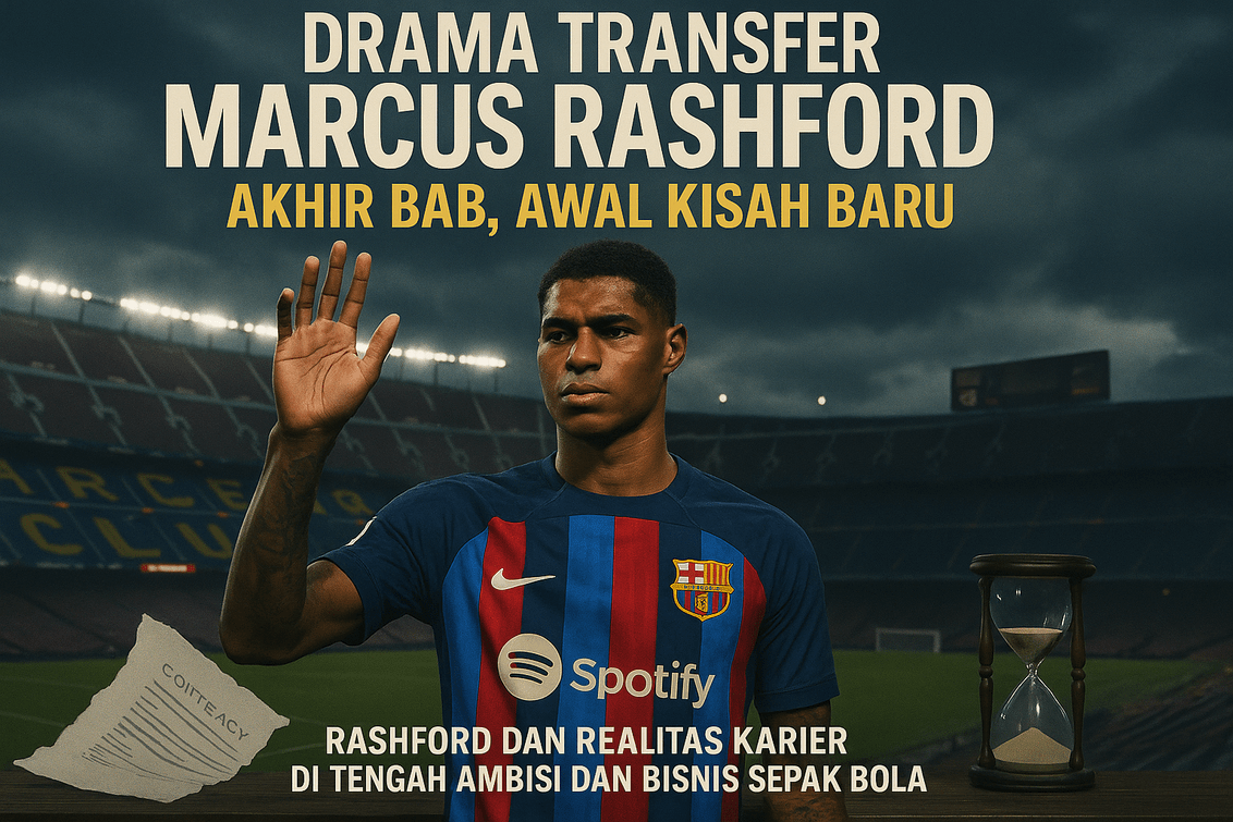 Marcus Rashford memulai petualangan baru, tak bersama Barcelona.