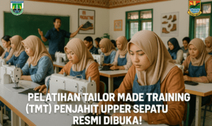Pelatihan Penjahit Upper Sepatu: Lompatan SDM Garut alt_text: Pelatihan penjahit upper sepatu di Garut, pengembangan keterampilan SDM lokal.