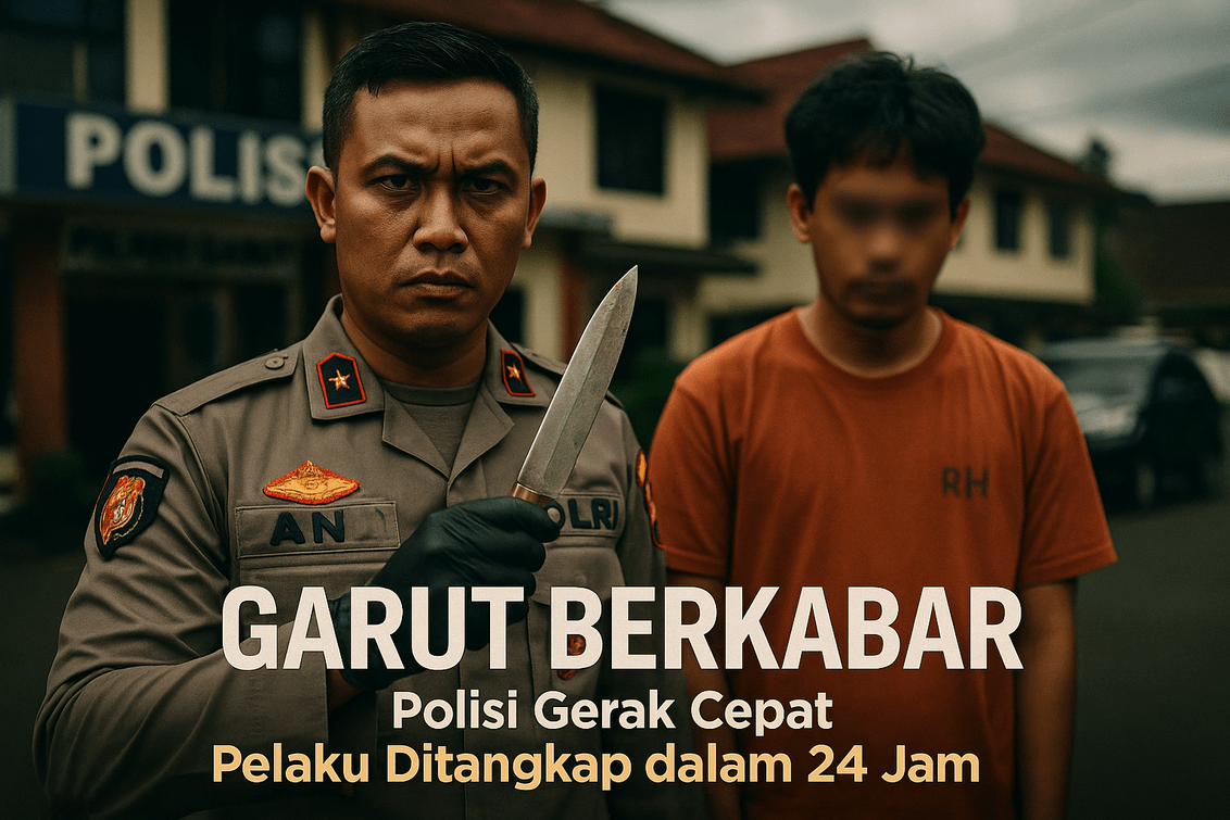 alt_text: Pelaku penusukan di Garut berhasil ditangkap dengan cepat oleh pihak berwenang.