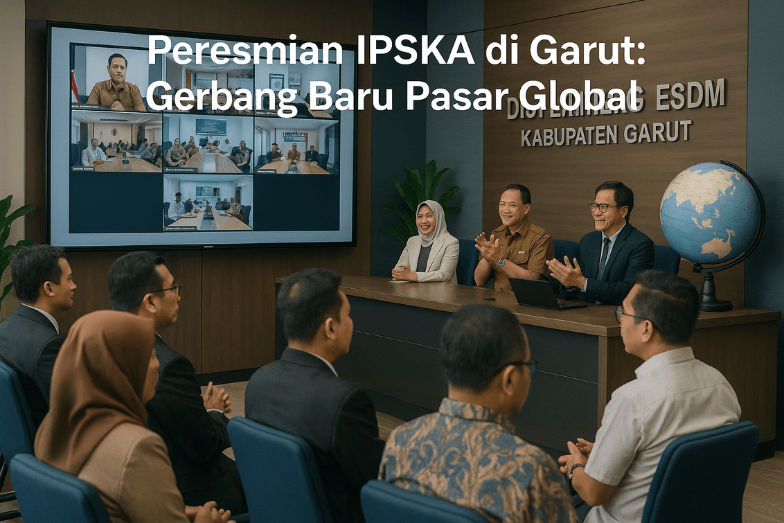 "alt_text": "Peresmian IPSKA di Garut, pembukaan peluang baru ekspor ke pasar global."