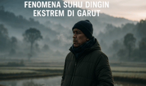 Suhu dingin melanda Garut saat kemarau, warga menggigil akibat udara sejuk yang tak biasa.