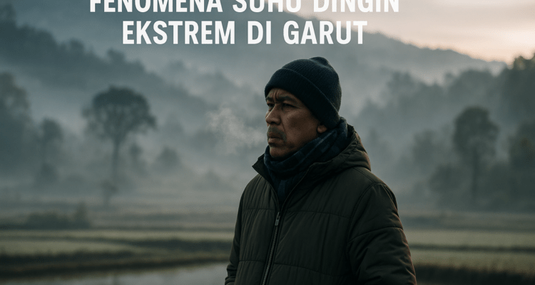 Suhu dingin melanda Garut saat kemarau, warga menggigil akibat udara sejuk yang tak biasa.