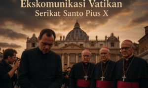 SSPX, Tahbisan Uskup Tanpa Mandat, dan Garis Batas Vatikan alt_text: Upacara tahbisan uskup SSPX tanpa mandat dihadapkan dengan batasan otoritas Vatikan.