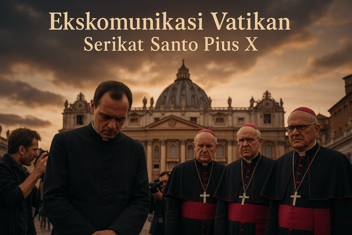 alt_text: Upacara tahbisan uskup SSPX tanpa mandat dihadapkan dengan batasan otoritas Vatikan.