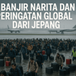 Banjir di Narita jadi peringatan global; pentingnya penanganan iklim lebih serius dari Jepang.