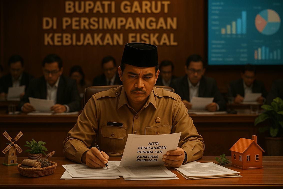 Bupati Garut memimpin perubahan strategi anggaran demi pembangunan yang lebih efektif.