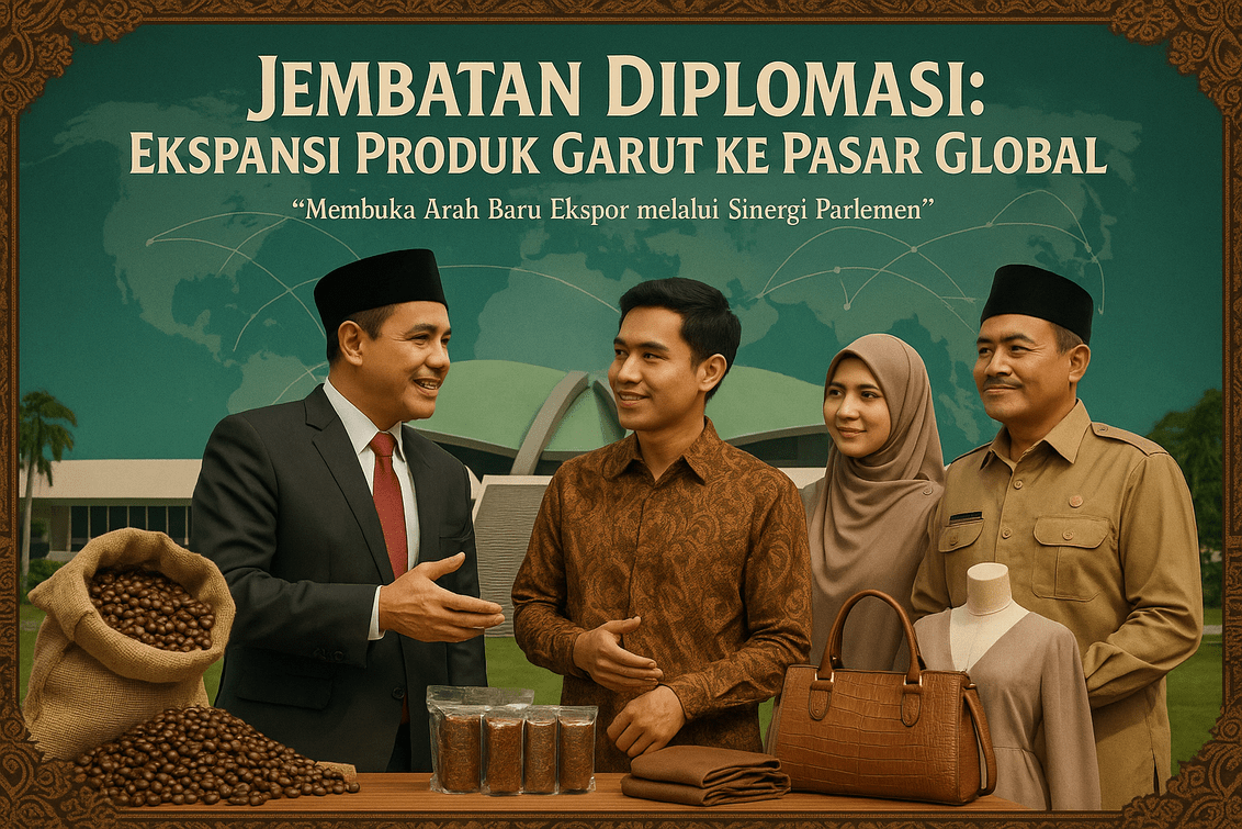 "Diplomasi Parlemen mendorong ekspor produk unggulan Garut ke pasar internasional."