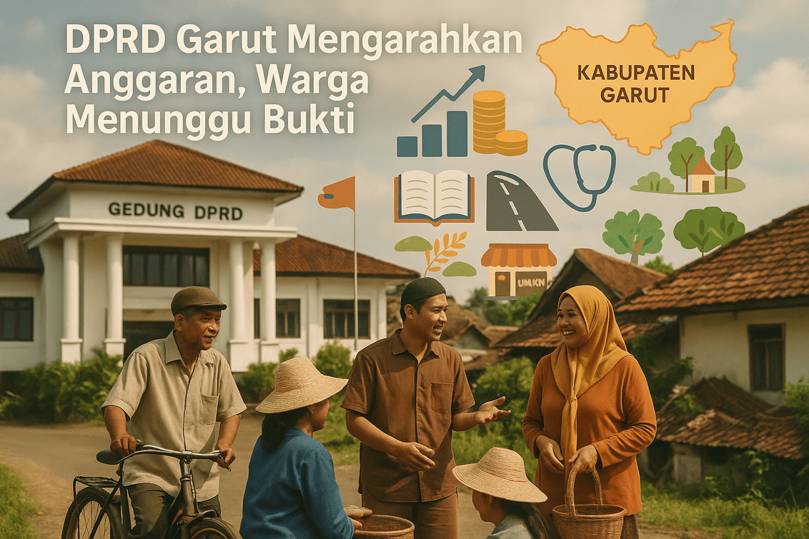 DPRD Garut merancang anggaran; warga menanti tindakan nyata dan hasil konkret.