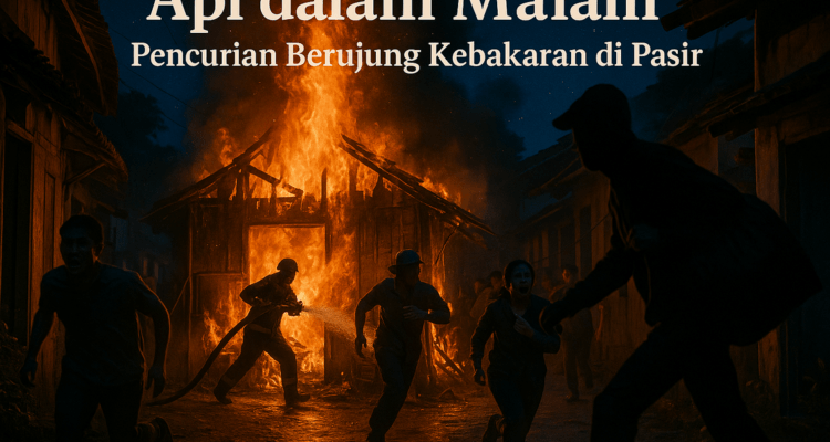 Dugaan pencurian picu kebakaran rumah di Leles; penyelidikan polisi sedang berlangsung.