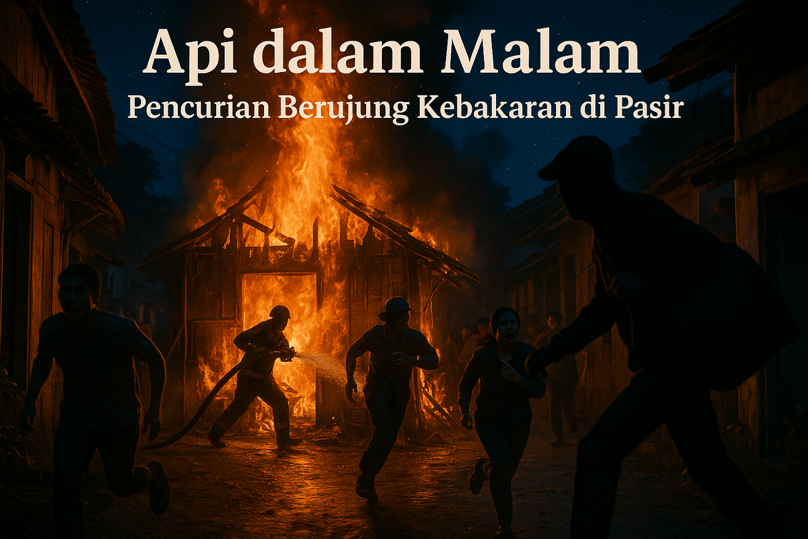 Dugaan pencurian picu kebakaran rumah di Leles; penyelidikan polisi sedang berlangsung.