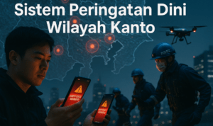 Gempa 5,9 M di Jepang, menunjukkan efek guncangan global dan dampak seismik mendunia.