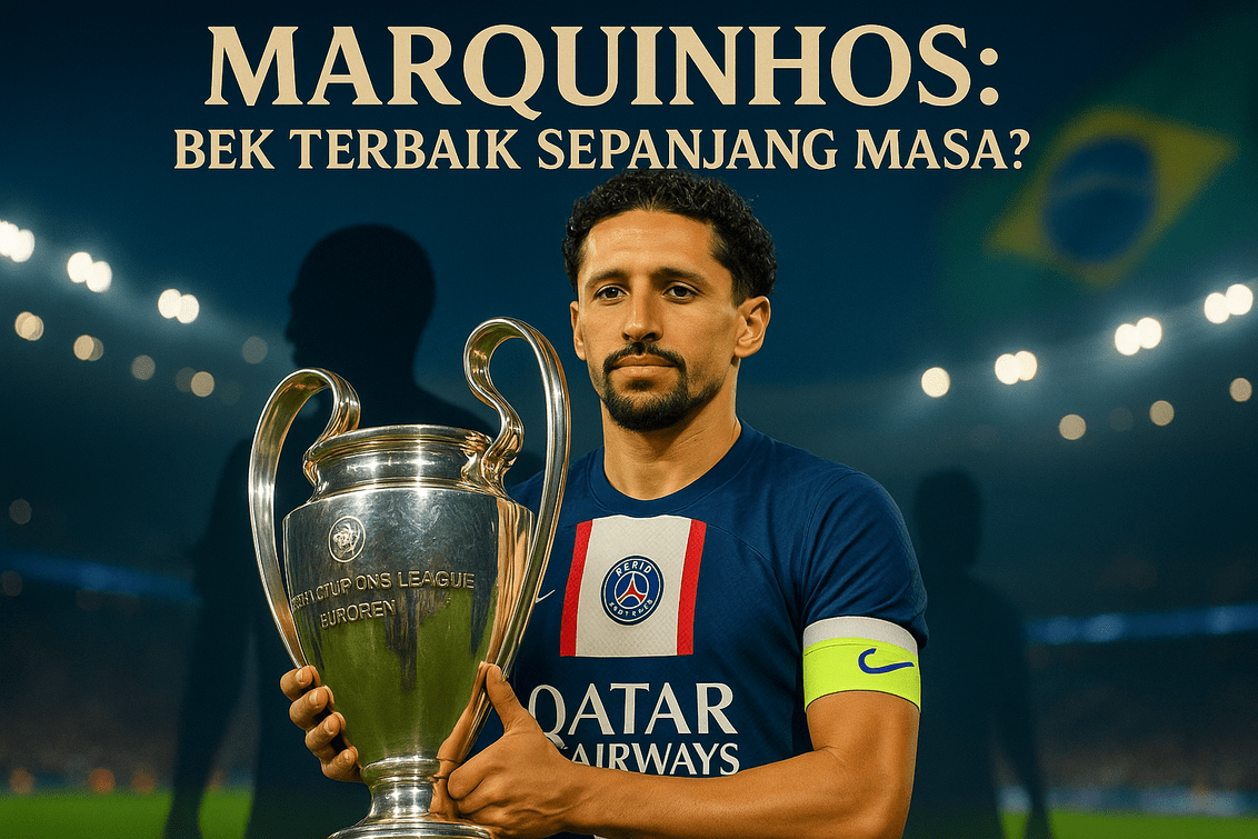 "Marquinhos menetapkan standar baru, memimpin era kejayaan dengan koleksi trofi dunia."