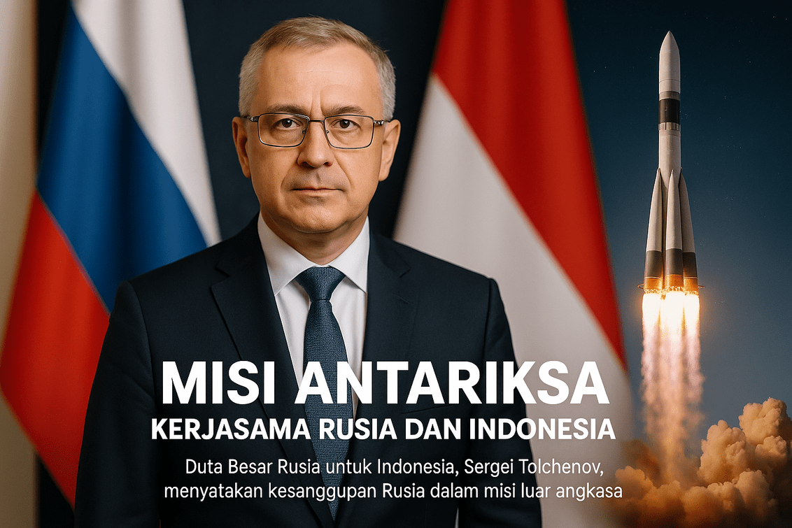 Indonesia dan Rusia bergandengan tangan untuk mewujudkan era astronaut Nusantara.
