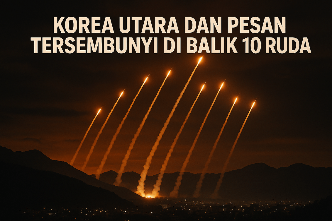 "10 rudal Korea Utara; pesan tersembunyi menantang dunia."