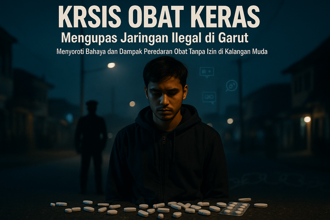 Pengungkapan bisnis obat keras ilegal di Garut, menyoroti masalah kesehatan dan keamanan.