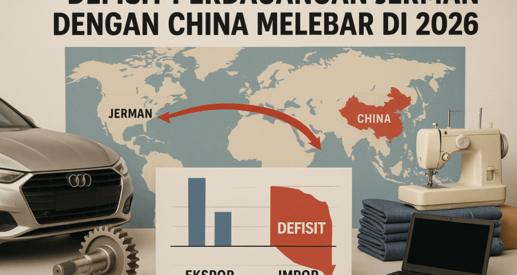 Neraca dagang Jerman–China alami tekanan, defisit meningkat, potensi ekonomi terganggu.