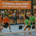 Pelajar gelar turnamen padel amal, dukung pasien kanker dengan semangat bermain dan berbagi.