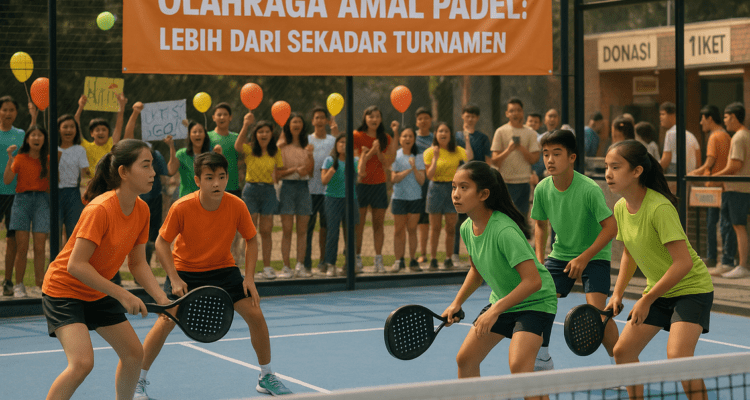 Pelajar gelar turnamen padel amal, dukung pasien kanker dengan semangat bermain dan berbagi.