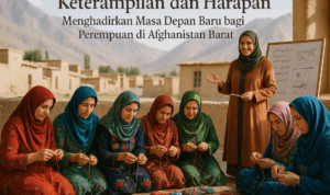 "Seni Afghan: Karya perempuan yang menggambar harapan di tengah pergolakan."