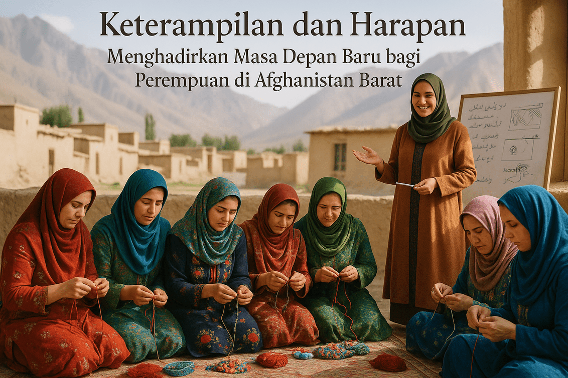 "Seni Afghan: Karya perempuan yang menggambar harapan di tengah pergolakan."