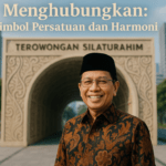 "Terowongan Silaturahim: simbol harmoni dan toleransi antar umat beragama."