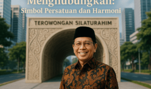 "Terowongan Silaturahim: simbol harmoni dan toleransi antar umat beragama."