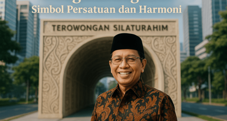 "Terowongan Silaturahim: simbol harmoni dan toleransi antar umat beragama."