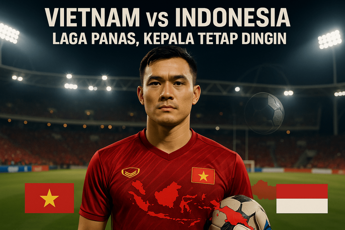 Duel seru Vietnam vs Indonesia; intens namun tetap berimbang tanpa kejutan besar.
