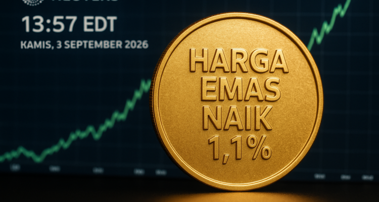 Harga emas naik karena penurunan nilai dolar dan imbal hasil obligasi AS.